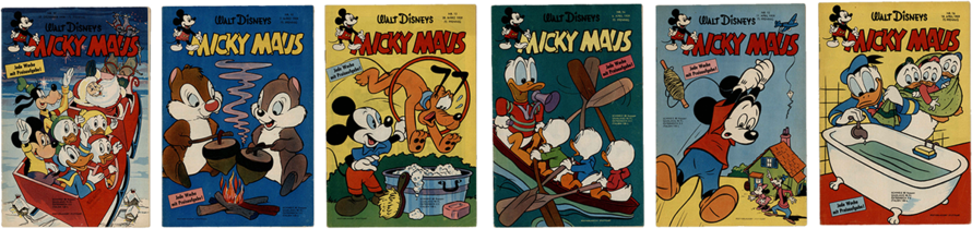 Micky Maus Nr. 51, Micky Maus Nr. 10, Micky Maus Nr. 13, Micky Maus Nr. 14, Micky Maus Nr. 15, Micky Maus Nr. 16,